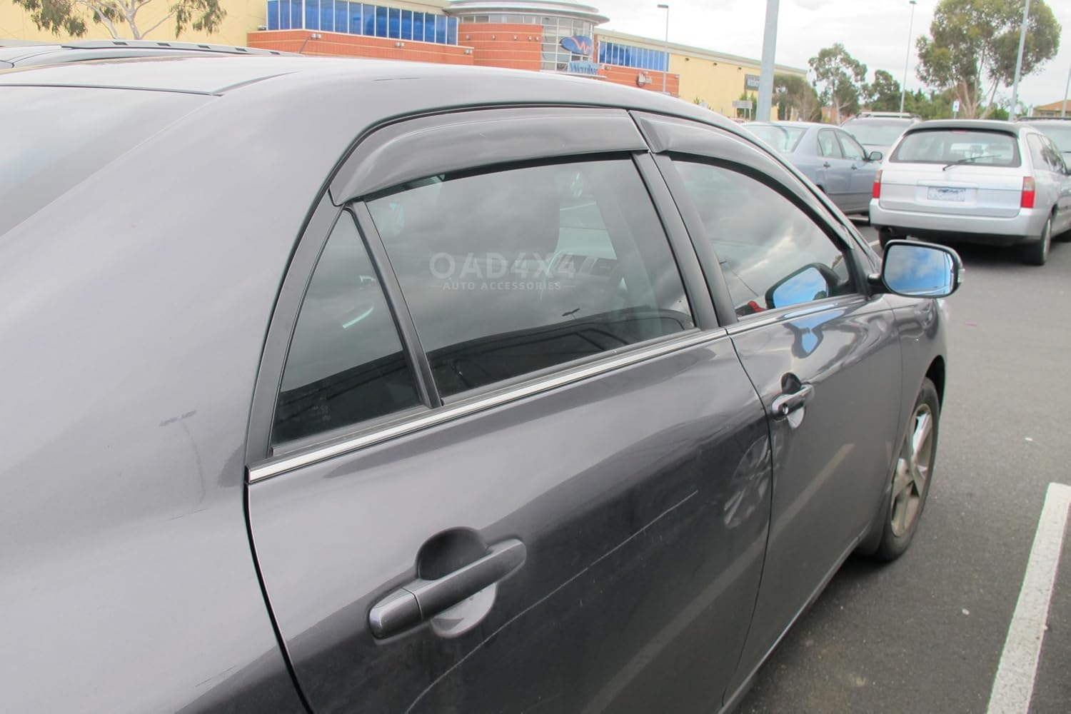 OAD4X4 Weathershields Compatible with Toyota Corolla Sedan 2007-2013, Weather Shields Window Visors Wind Deflectors Sun Rain Guard 4PCS Set