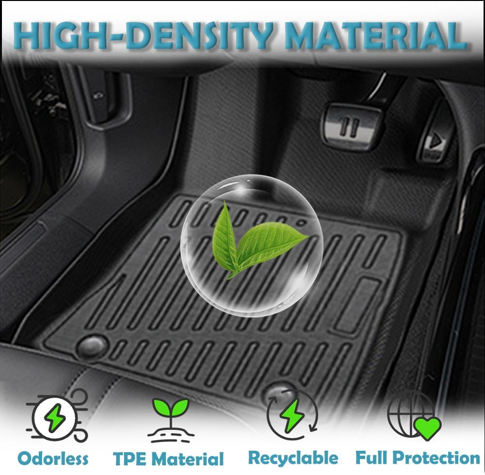 TPE Floor Mats & Bed Liner for BYD Shark 6 2024 2025 &ndash; Heavy Duty 4WD Ute Car Mats | All-Weather Custom Fit | Right Hand Drive Only (Foot Mats + Truck Bed Mat) image number 2