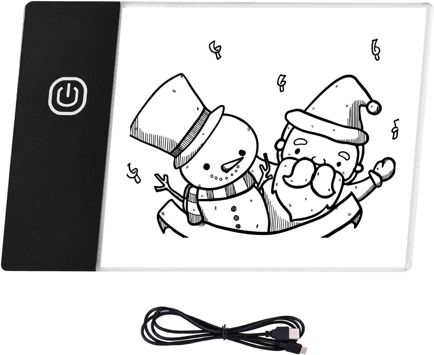 Super Mini LED Light Pad Ultra-Thin Light Box USB Powered Dimmable Brightness Artcraft Tracer for Children Students Adults Drawing Tracing Practise Calligraphy Flipbook Flip Books Animation Cartoon