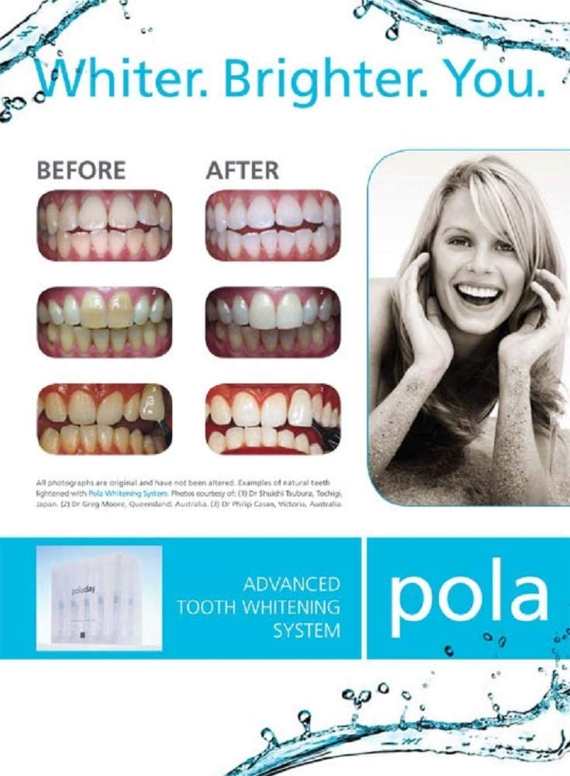 Polanight 18% Carbamide Peroxide 3Gram Teeth Whitening Bleaching Gel | 4 Syringes | Shade Guide and Instructions