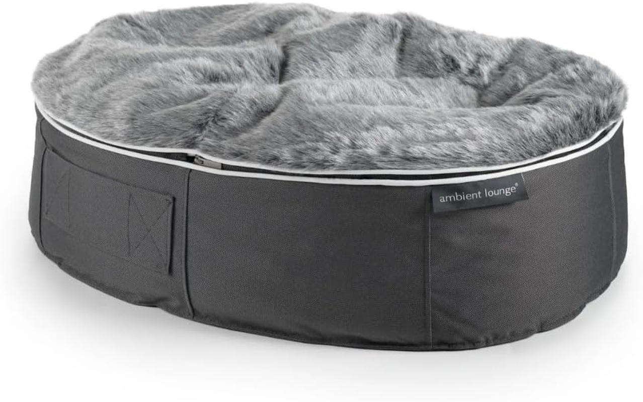 [Ambient Lounge Japan] Pet Lounge, Washable, Dog, Cat, Bed, High Quality, Memory Foam, Made in Japan, Premium - Wolf Gray, M Size image number 3