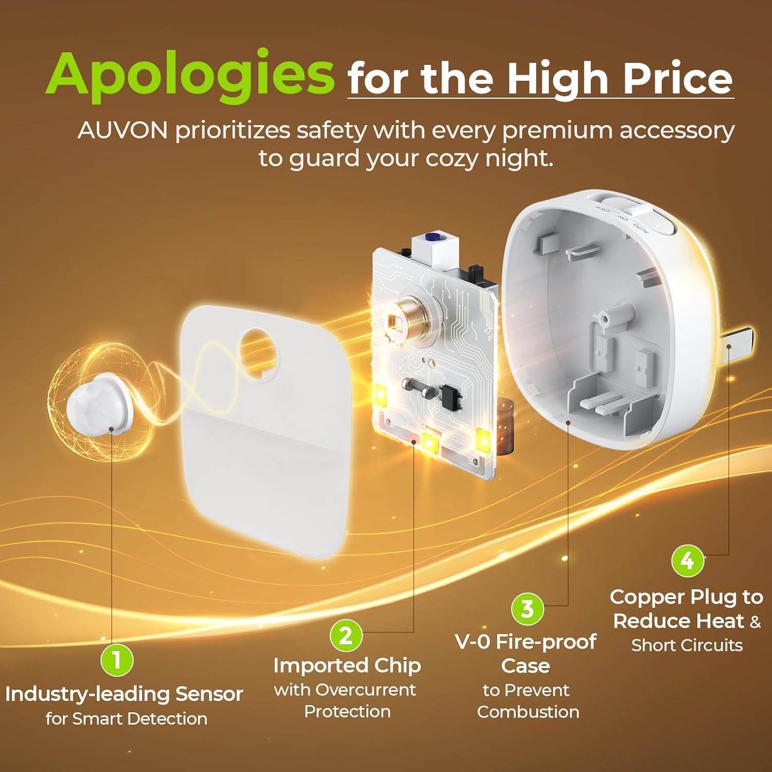 2Pack Motion Sensor Night Light, 3000K LED Night Lights Plug in with Dusk to Dawn Sensor, 0-80LM Warm White, Kids Night Lamp for Bedroom, Bathroom, Laundry, Corridor (2Pcs 3-Position Switch)