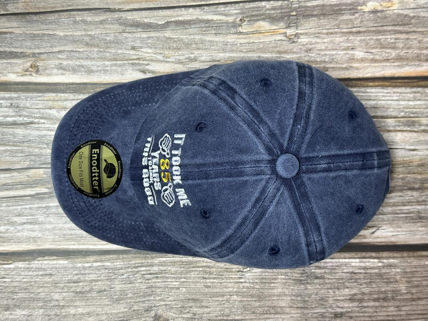 Enodtter 85Th Birthday Gifts for Men Women, It Took Me 85 Years to Look This Good Hat, Navy Blue Embroidered Baseball Cap Dad Hats image number 6