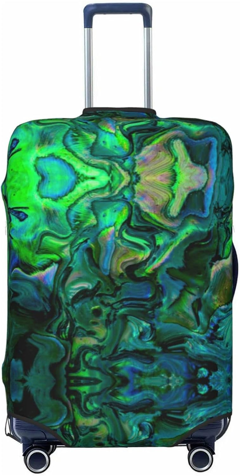 COMAAM Cute Panda and Sloth Elastic Luggage Compartment Protective Cover Luggage Cover Protector Suitable for Luggage of 18-32 Inches, Colorful Roller Skates, Large