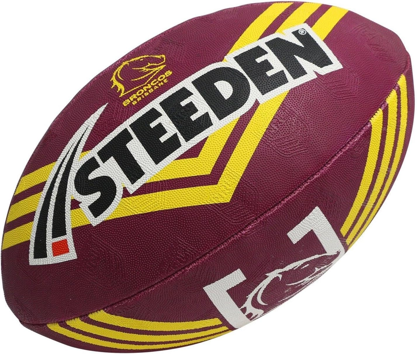 Steeden Brisbane Broncos - Size 5 - NRL Supporter Football image number 1