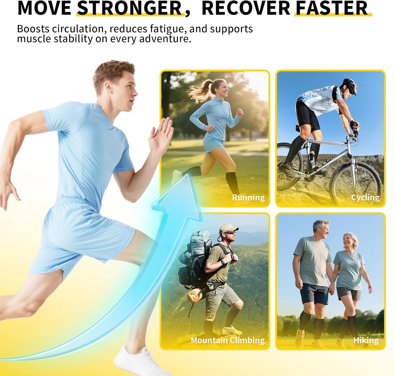 CAMBIVO 3 Pairs Calf Compression Sleeve (20-30 Mmhg) for Men and Women，Lower Leg Compression Sleeve for Running, Shin Splint, Calf Cramps, Varicose Veins, Swelling