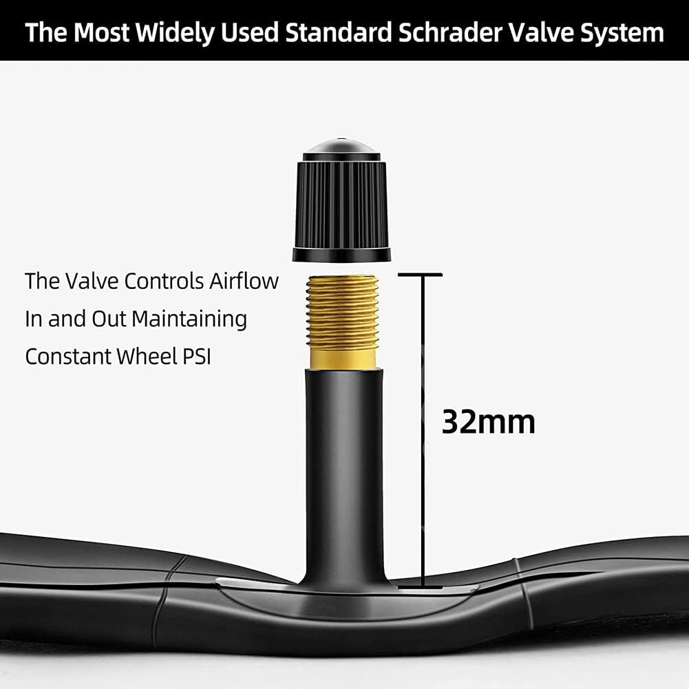 Spacesea 2-PCS 26 Inch Bike Tubes, 26X1.75/1.9/1.95/2.0/2.125 Bike Tire Tube, Mountain Bike Inner Tube with 32Mm Schrader Valve image number 1