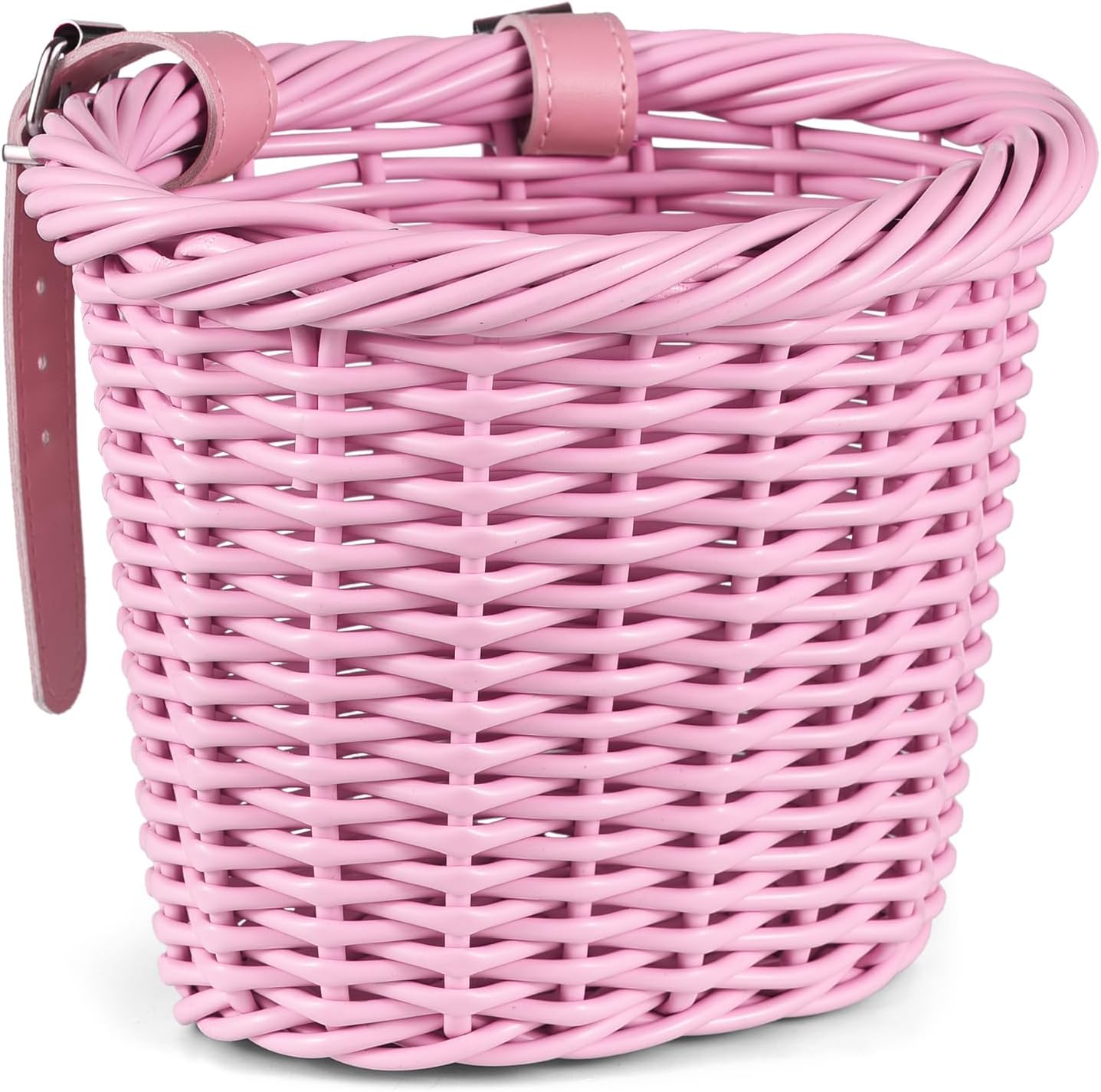 Kid'S Bike Basket for Girls Front Bike Accessories with Handlebar Streamers Cycling Ages 3-13 - Light Blue image number 3