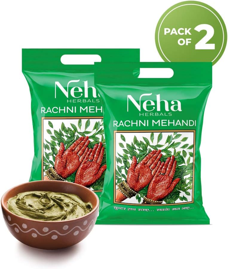 NEHA HERBALS RACHNI MEHANDI/HENNA POWDER (250G Pack) (Pack of 2) image number 5