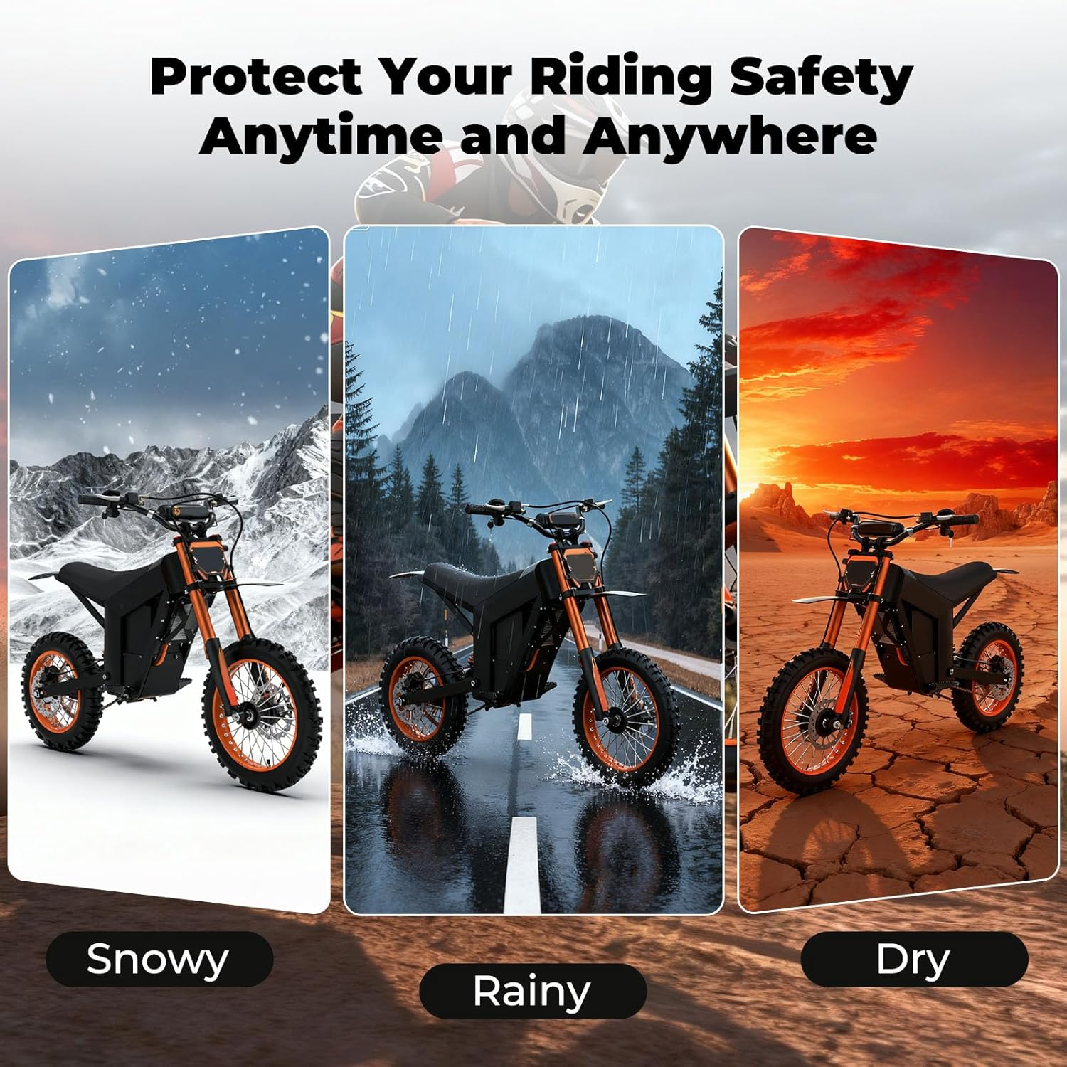 JERBOR 1 Pair of Brake Pads for Tuttio Soleil01 Electric Drit Bike, Front Rear Disc Brake Pad Durable Low Noise Electric Dirt Bike Brake Pads for Tuttio Accessories image number 5