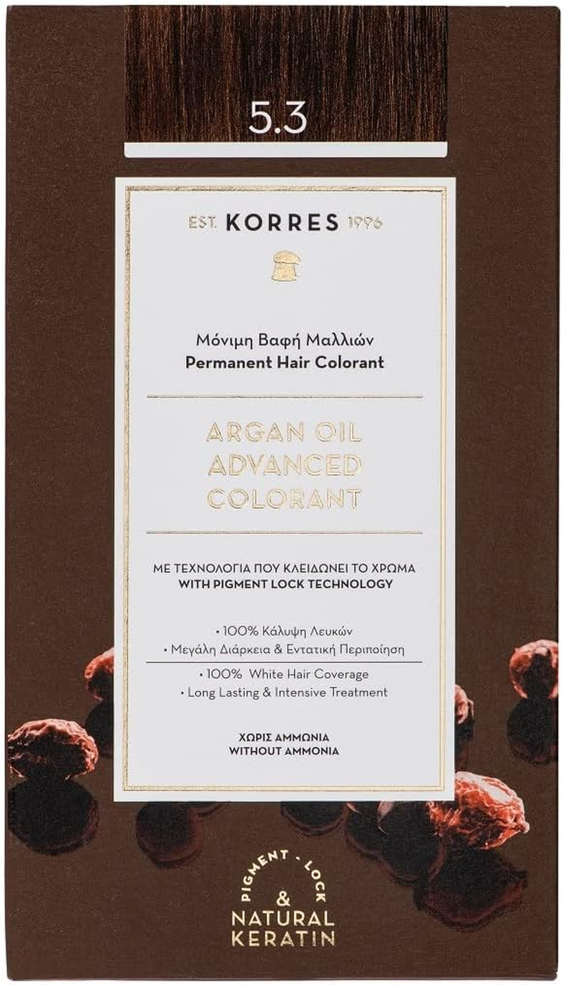 Korres Argan Oil Advanced Permanent Hair Colourant - 7.1 Ash Blonde - Black image number 3