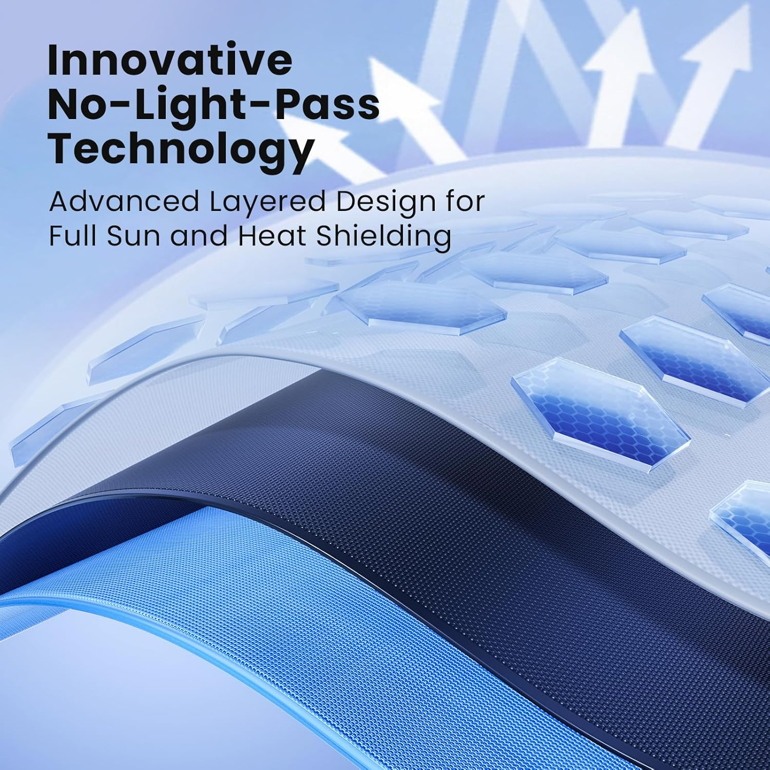 Magnelex Car Windshield Sunshade | Advanced Light-Blocking Protection | Foldable Sun Shade with Mirror Cut-Out Keeps Your Vehicle Cool | Fit for Cars, Trucks, and Suvs | Xlarge (66 X 36 In) image number 4