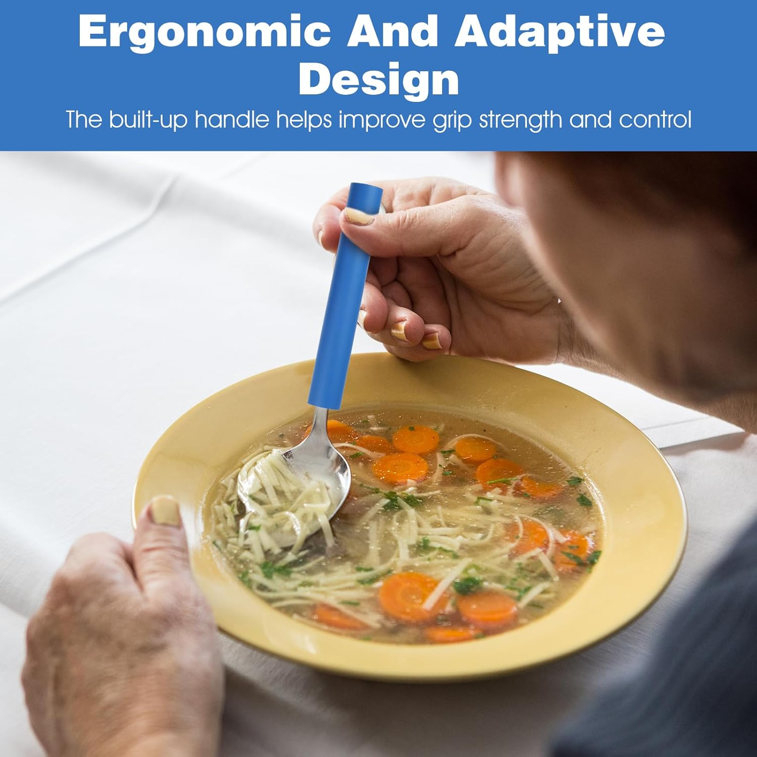 6 Pcs Foam Grip Tubing Ideal Comfort Aid for Utensils Adaptive Utensils Grip Tubing Tools and Pens No BPA for Elderly Disabled Arthritic Handicapped (Multicolor) image number 6