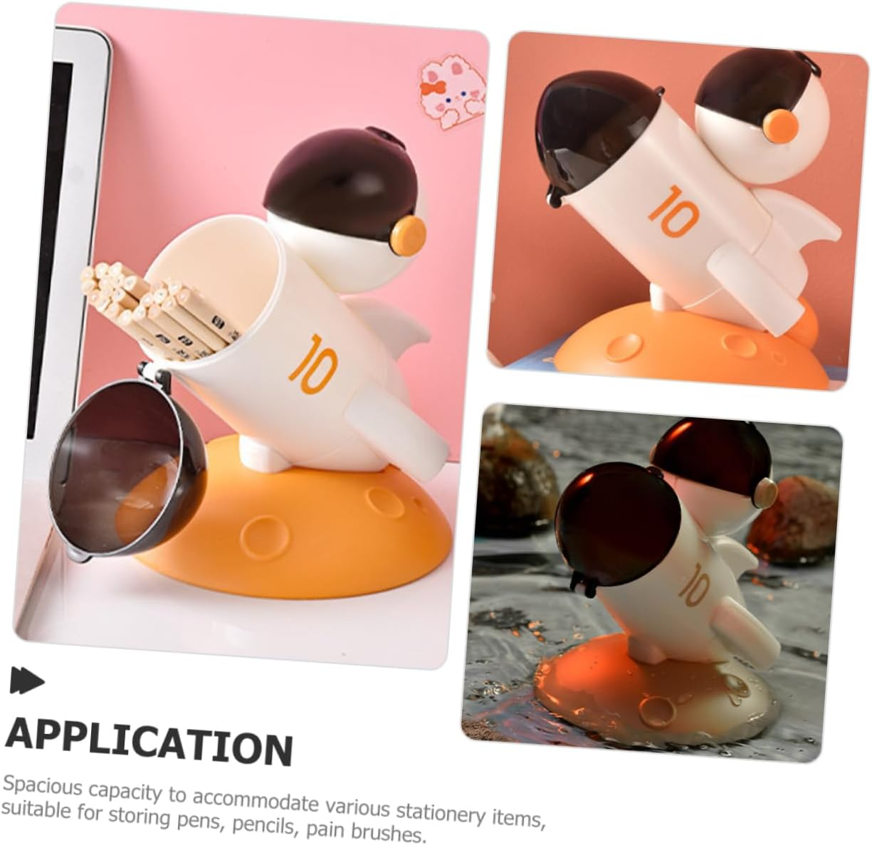 TEHAUX Rocket Style Pencil Holder for Desk Creative Classroom Storage Desk Organizer and Accessory image number 2