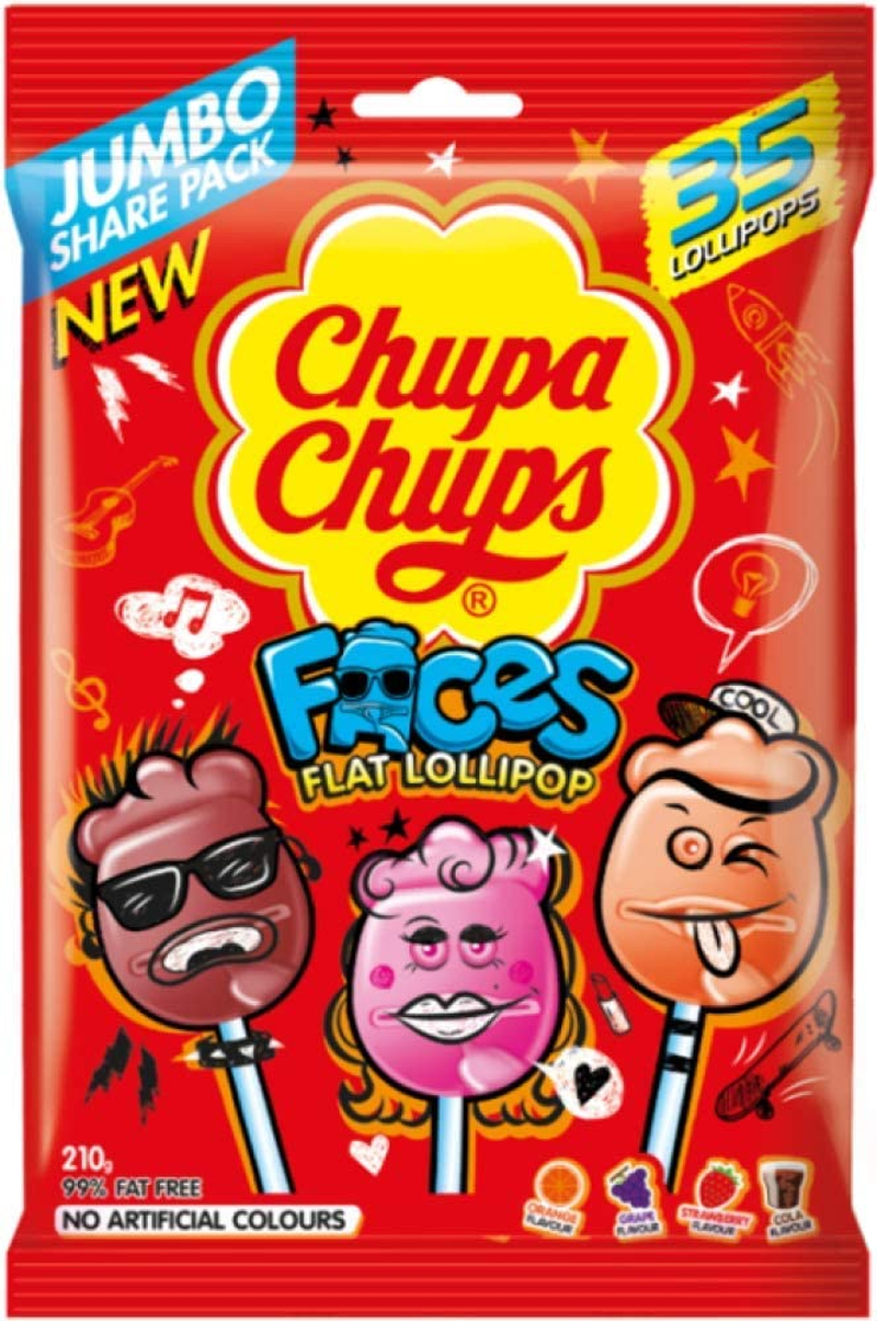 Chupa Chups Faces Lollipops Bag, 210 G (35-Pieces) image number 5