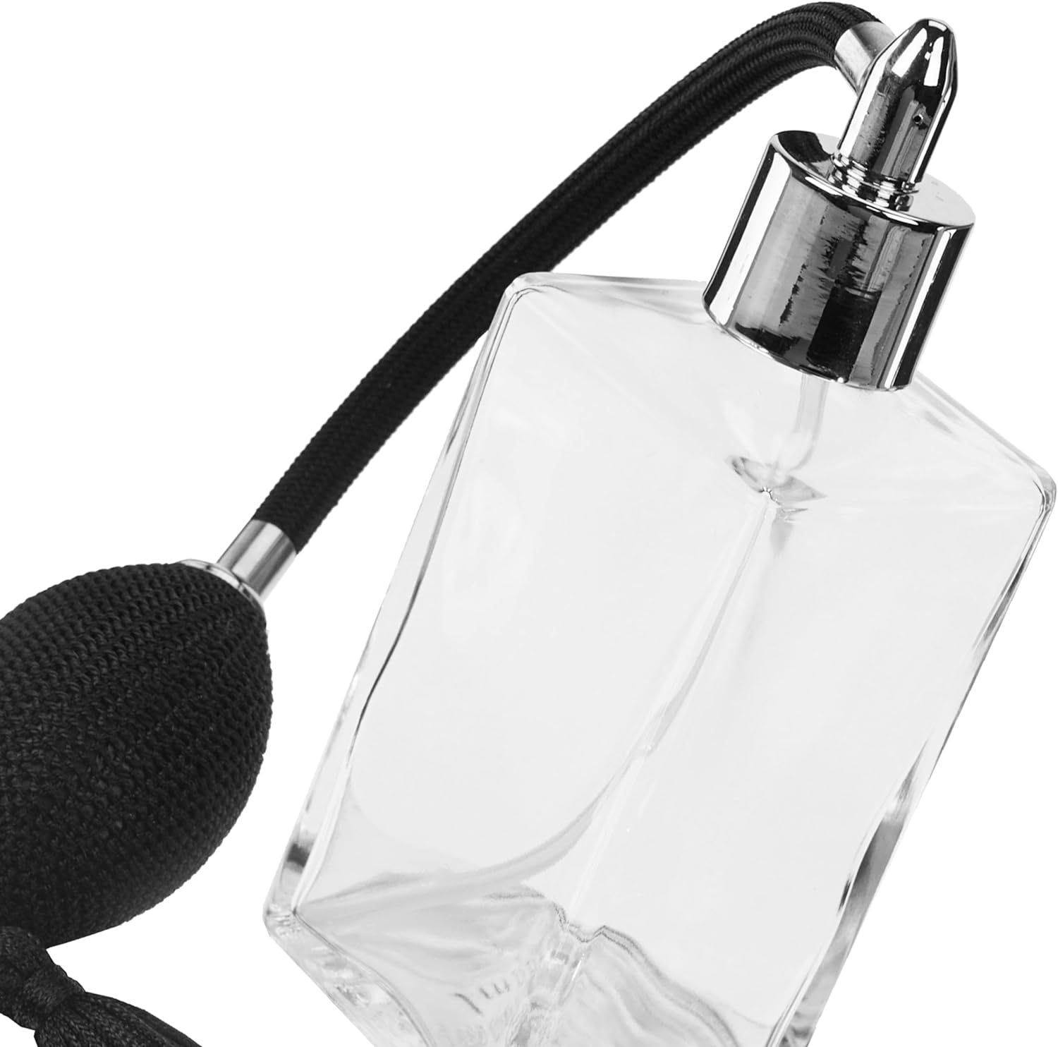 Retro Travel Perfume Atomizer Bottle: 100Ml Refillable Perfume Atomiser - Stylish 13Cm Black Atomiser Spray Bottle, Perfume Atomizer - Glass Bottle, Perfume Bottles, Empty Spray Bottle Fantasia image number 2