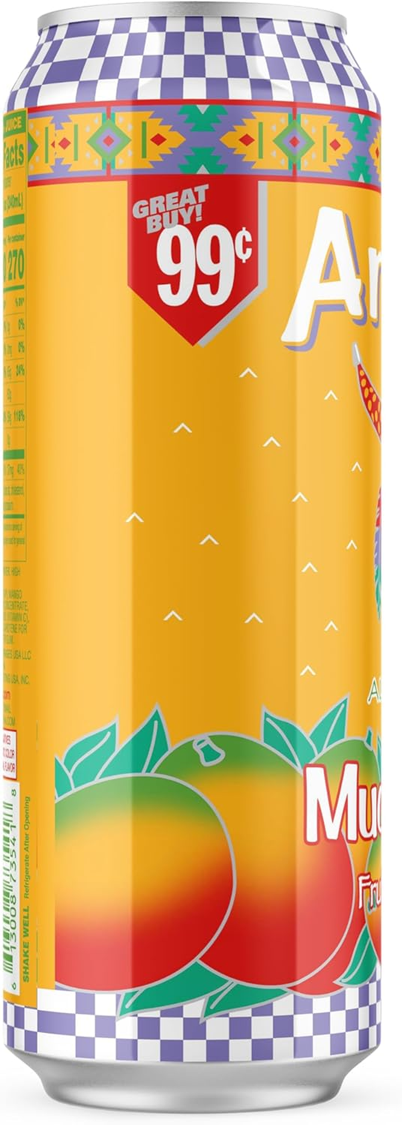 Arizona Beveridge Mucho Mango Fruit Juice, 24 X 680 Ml, Mango