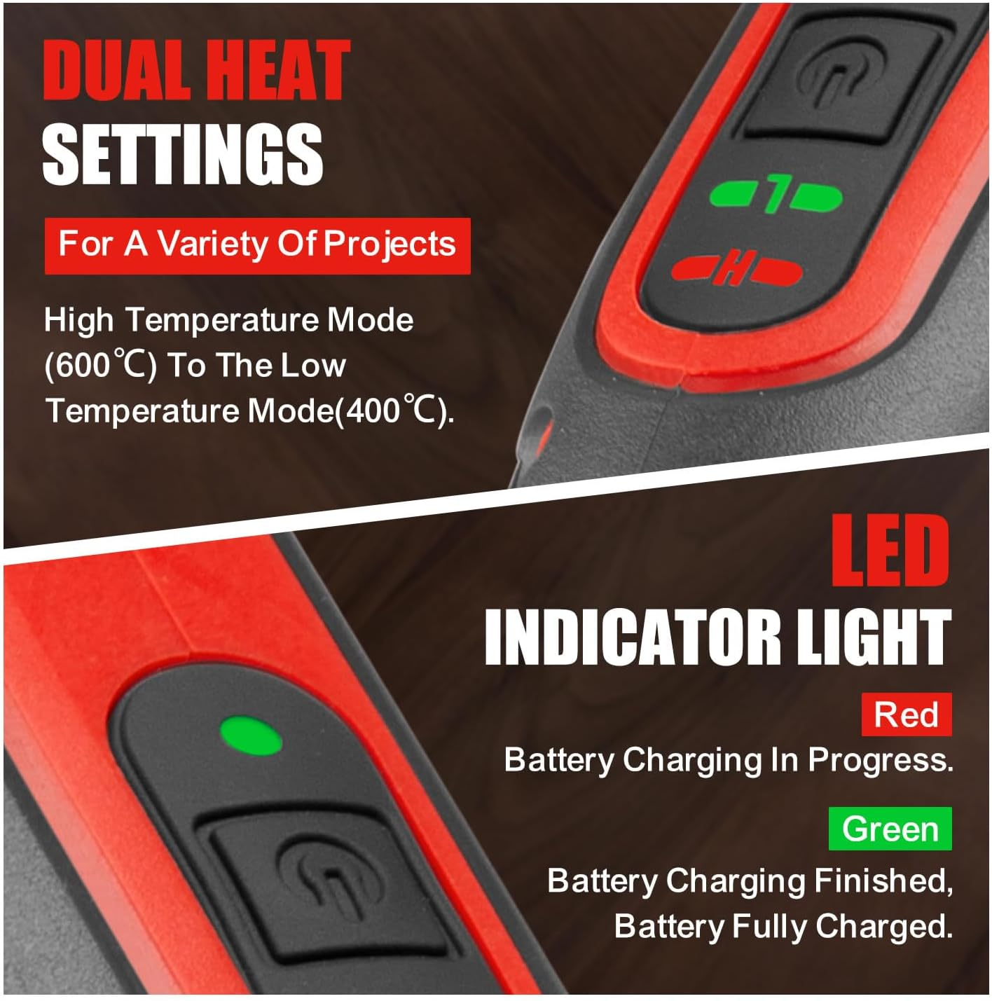 TOPEX 4V 3-IN-1 Cordless Foam Cutter, Li-Ion Hot Knife Engraving Kit, Electric Styrofoam Polystyrene Cutting Tool Set with High and Low Temperature Mode, LED Light for Crafting, DIY and Foam Projects image number 1