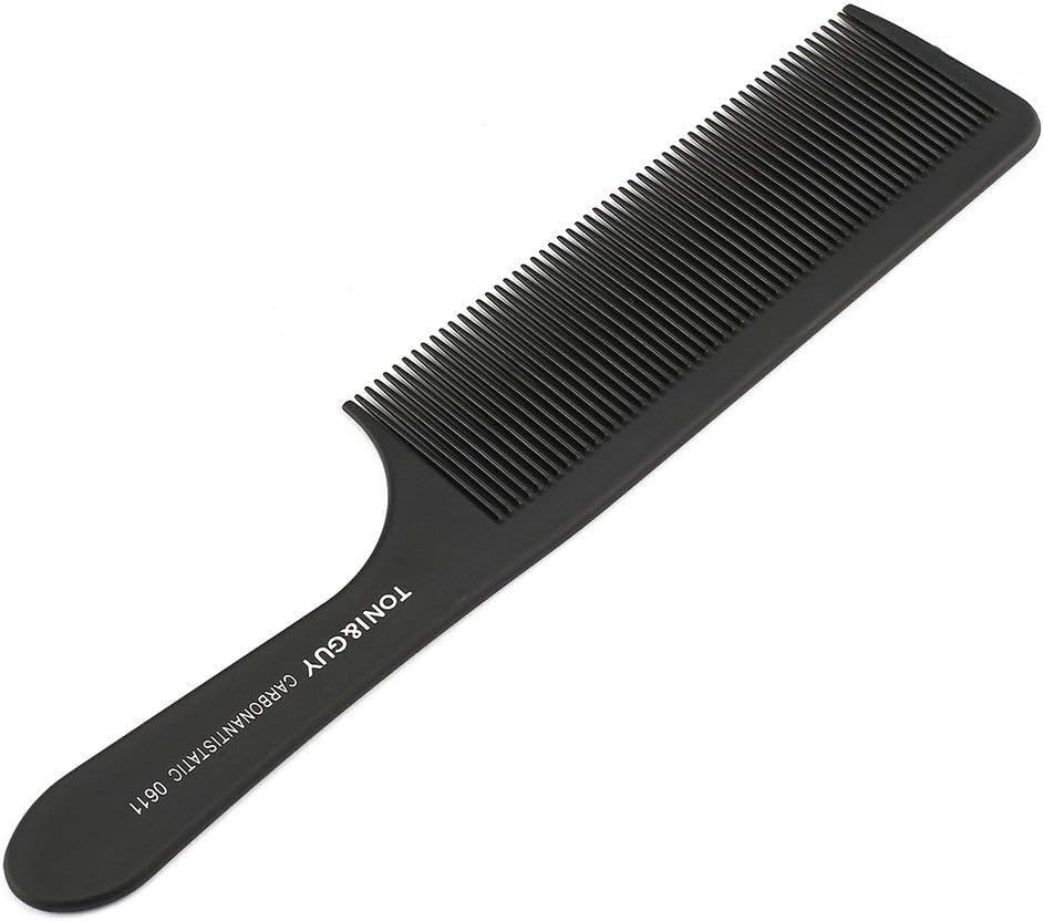 Black Plastic Hairdresser Tail Comb Haircut Hairdresser Comb Hair Teasing Styling Comb Ideal for Separation Cutting Back Combs Hair Combs Hair Care, Styling Tools image number 2
