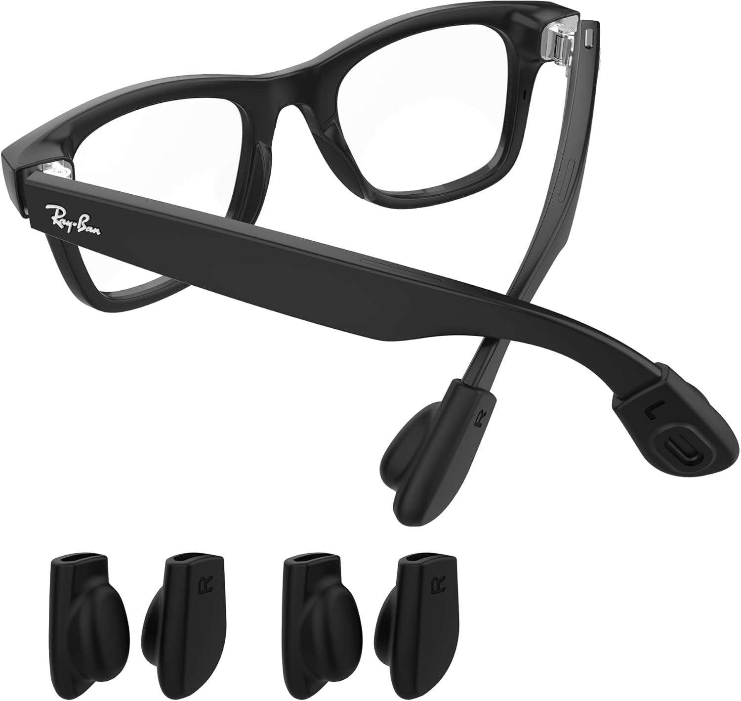 Rcstyle Hibloks Eyeglass Ear Grip for Ray-Ban Meta Wayfarer/Skyler/Headliner Gen 2 Smart Glasses Accessories (2 Pairs) image number 6