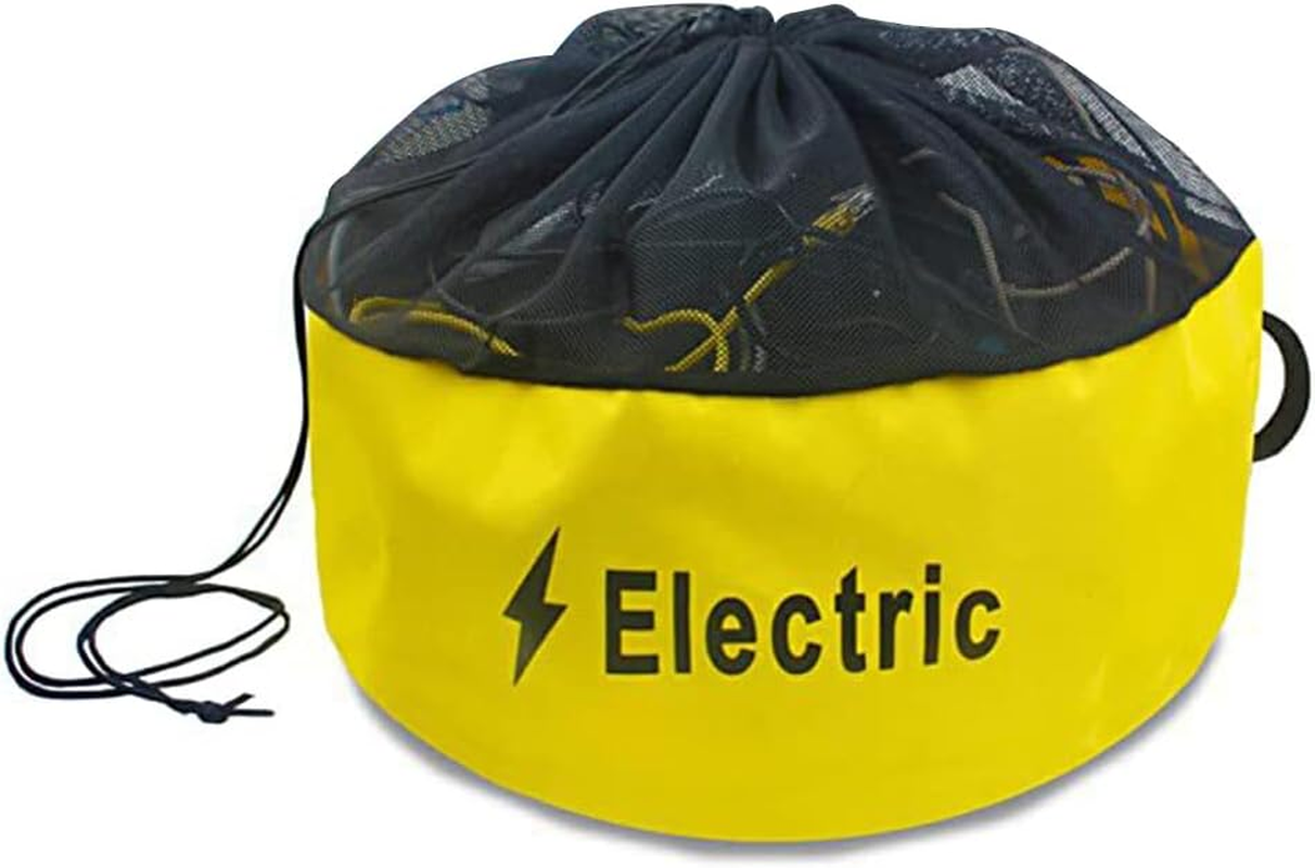 Rvs Caravans Motorhome Water Hose Fuel Storage Bag Indoor Breathable Drawstring Pouch Camping Sundries Cargo Organizer, Blue