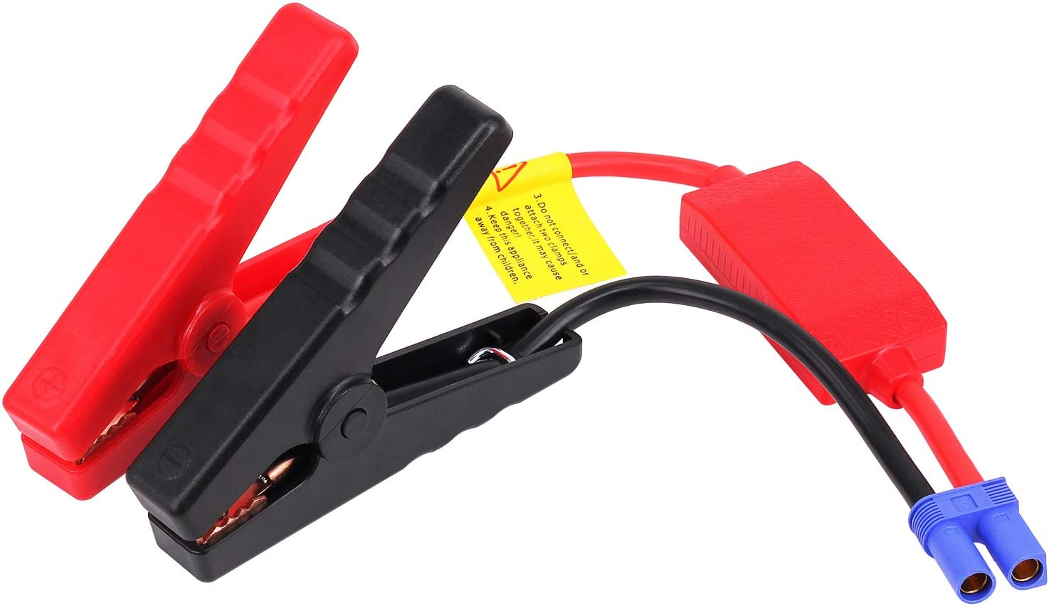 Yeworth EC5 Jumper Cable, Automotive Replacement Car Jumper Cable Alligator Clip Clamp to EC5 Connector for 12V Portable Emergency Car Jump Starter Booster image number 3