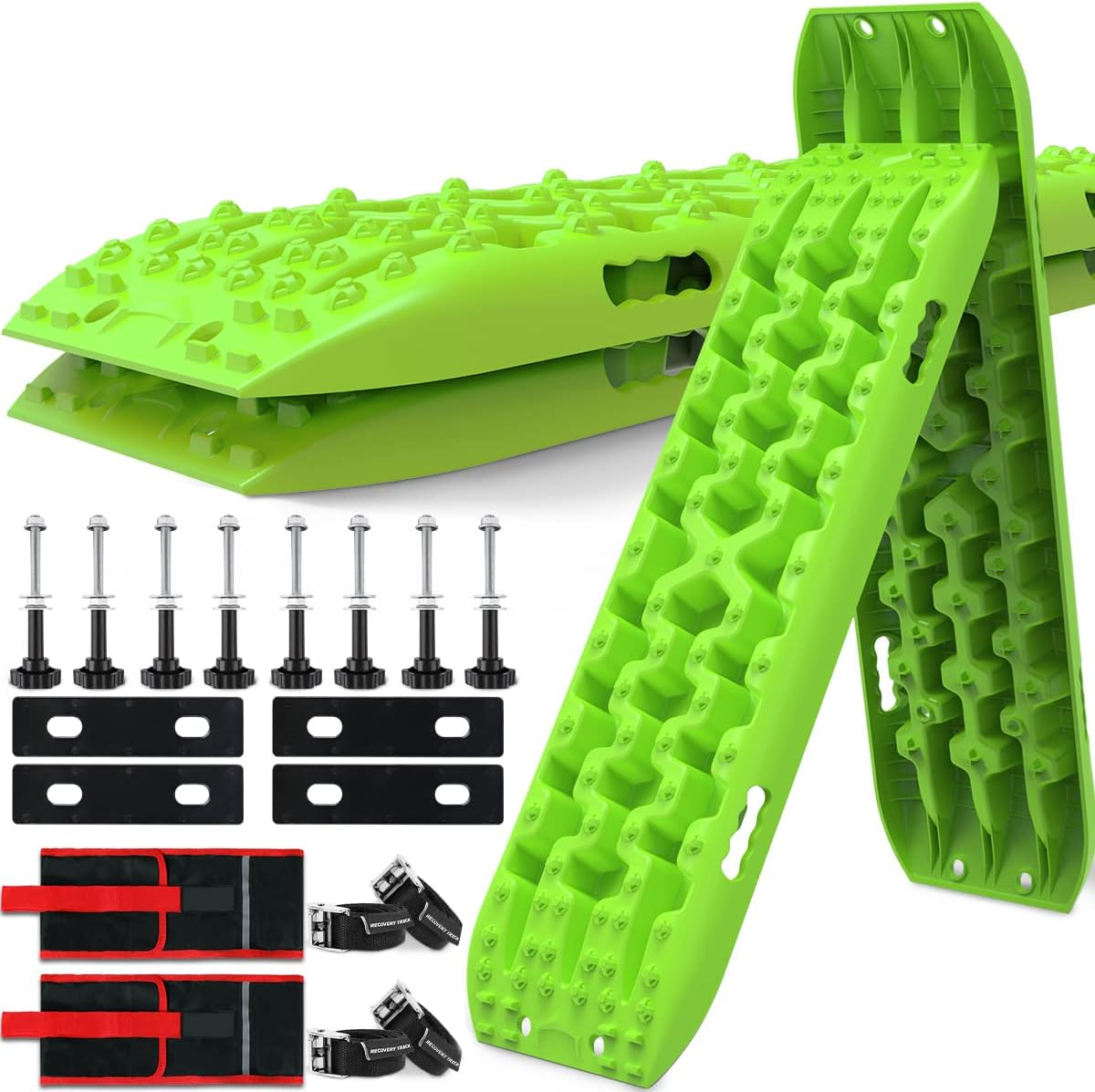 X-BULL Gen 3.0 Recovery Boards 2 Pair 4X4 Offroad 4Wd Tracks 22046LBS/10000KG Sand Mud Snow Recovery Tracks with Bag and Mounting Pin Set image number 1