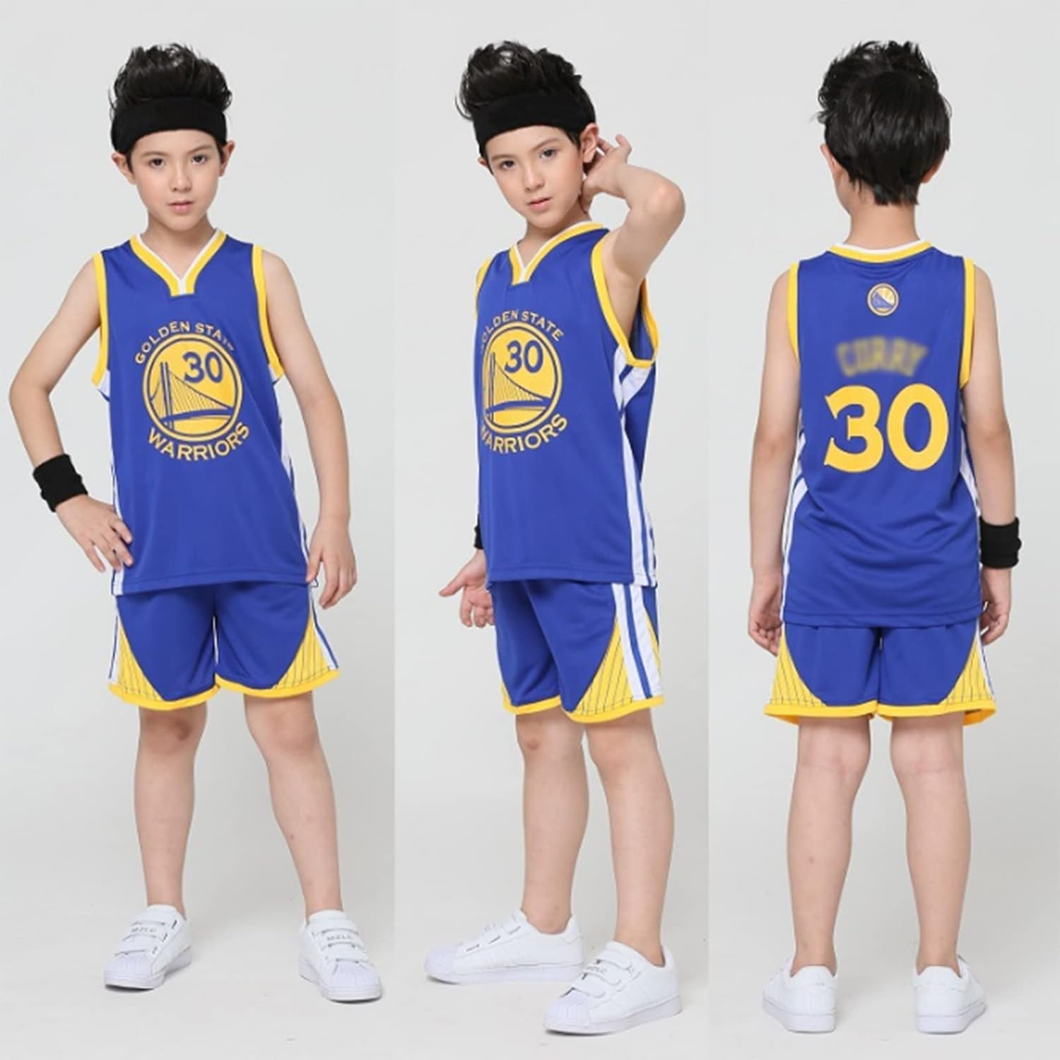 Kannitty Kids Basketball Kit, 2 Piece Sleeveless Sport Kids Basketball Jersey Shirt, Cool Basketball Kids Boys Teenagers Childs Gifts (Blue,Xl) , 10-12 Years (KY-04), Bleu