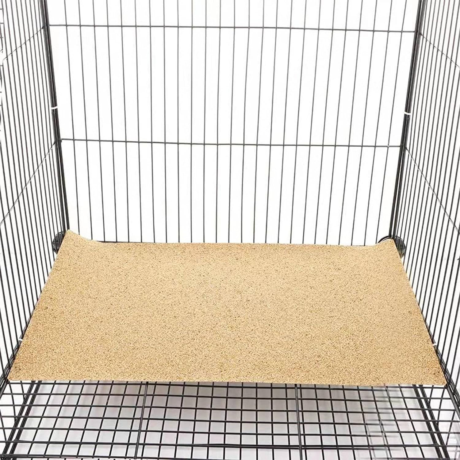 20 Pcs Gravel Paper for Bird Cage, 17X11 Inches Bird Cage Gravel Liner, Bird Grinding Sandpaper, Easy Clean Pet Sandpaper, Calcium Paper with Sea Sand for Birds Parrots Cockatiels(20Pcs Fine Sand) image number 6