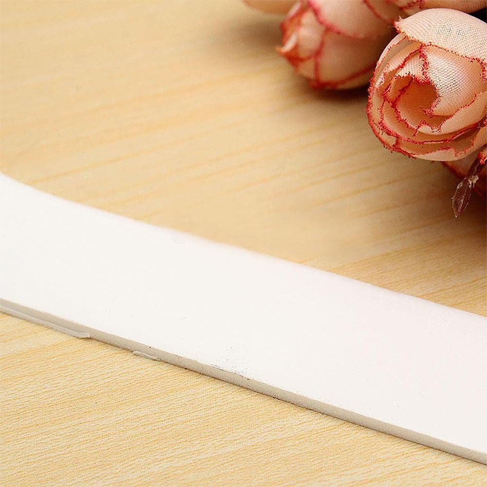 Tophomer 1Roll 5Mm Double-Sided Foam Tape, 10M Length Waterproof Sponge Ribbon Adhesive for Scrapbooking, Cards Manufacturing, Gift Packaging, Decoration, Manual Work, White image number 1