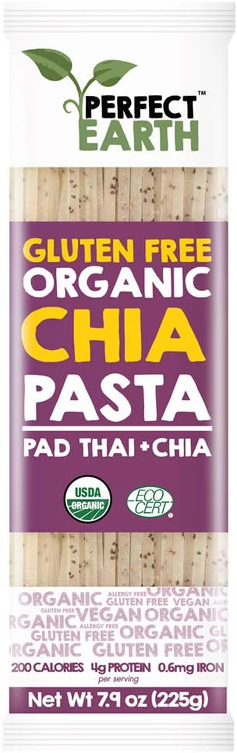Perfect Earth Organic Pad Thai Rice and Chia Pasta, 225G