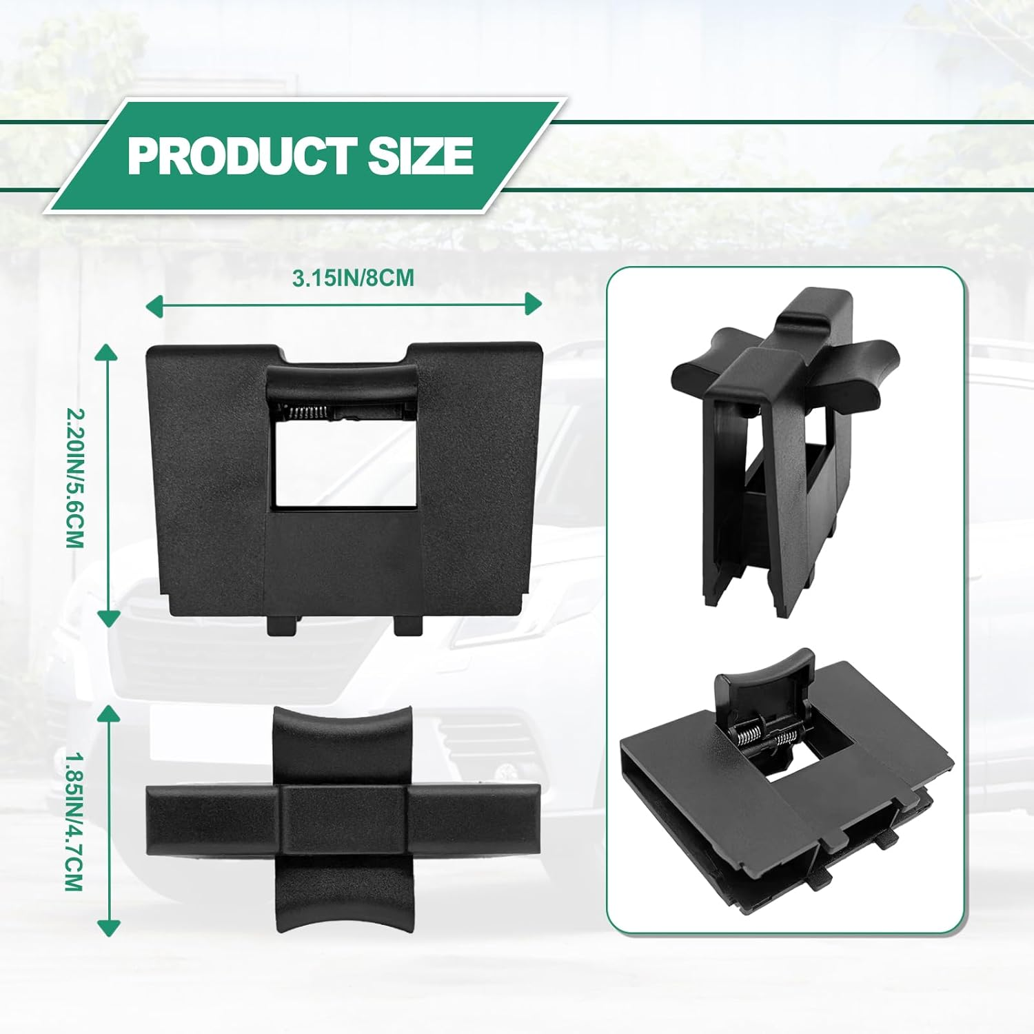 Vrasly Center Console Cup Holder Insert Divider Compatible with Subaru Forester 2014 2015 2016 2017 2018 2019 Year, Outback 2010 2011 2012 2013 2014 Replace 92118AJ000 92118AJ001