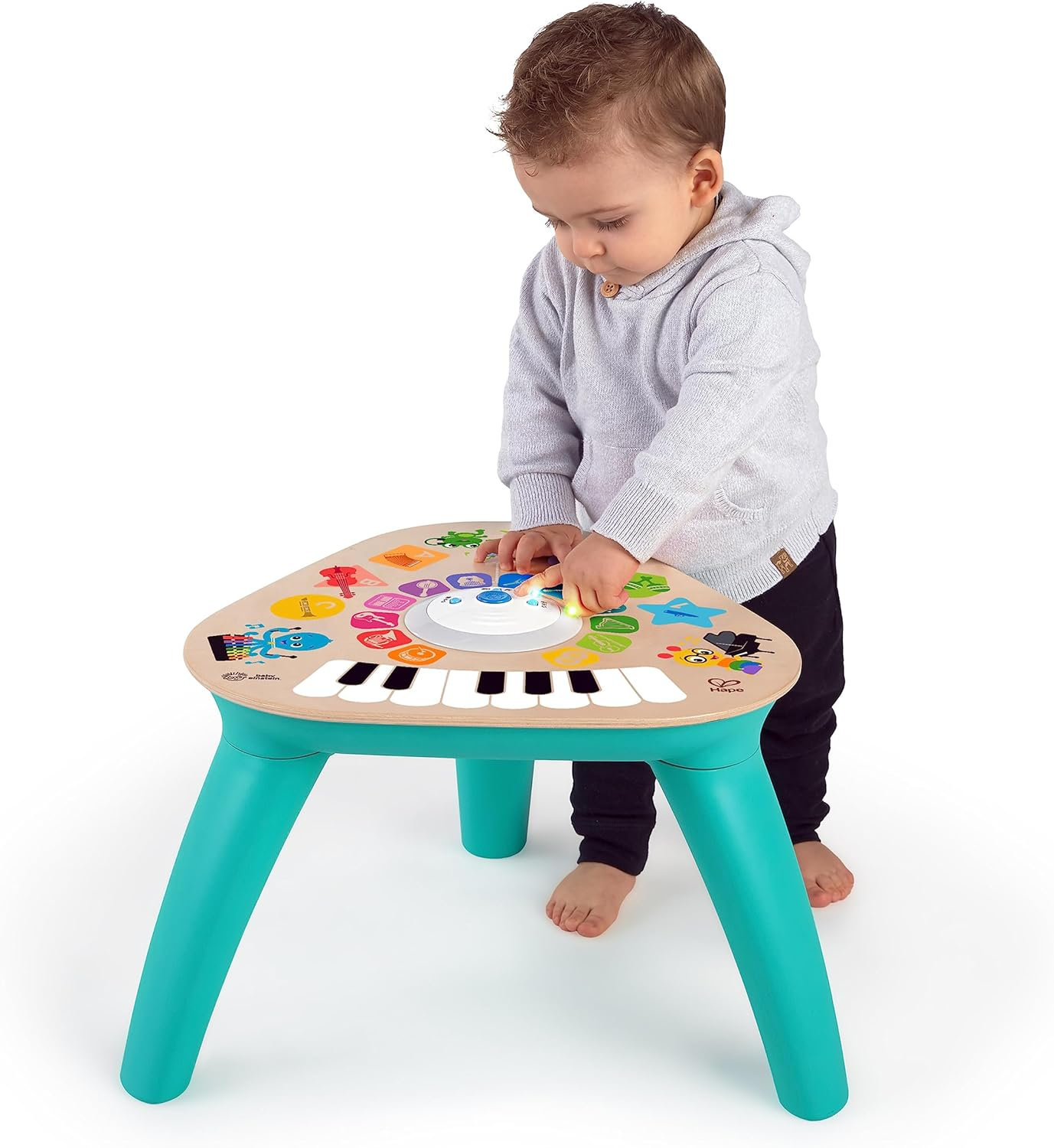 Baby Einstein Clever Composer Tune Table Magic Touch Electronic Wooden Activity Toddler Toy, Ages 6 Months + image number 4
