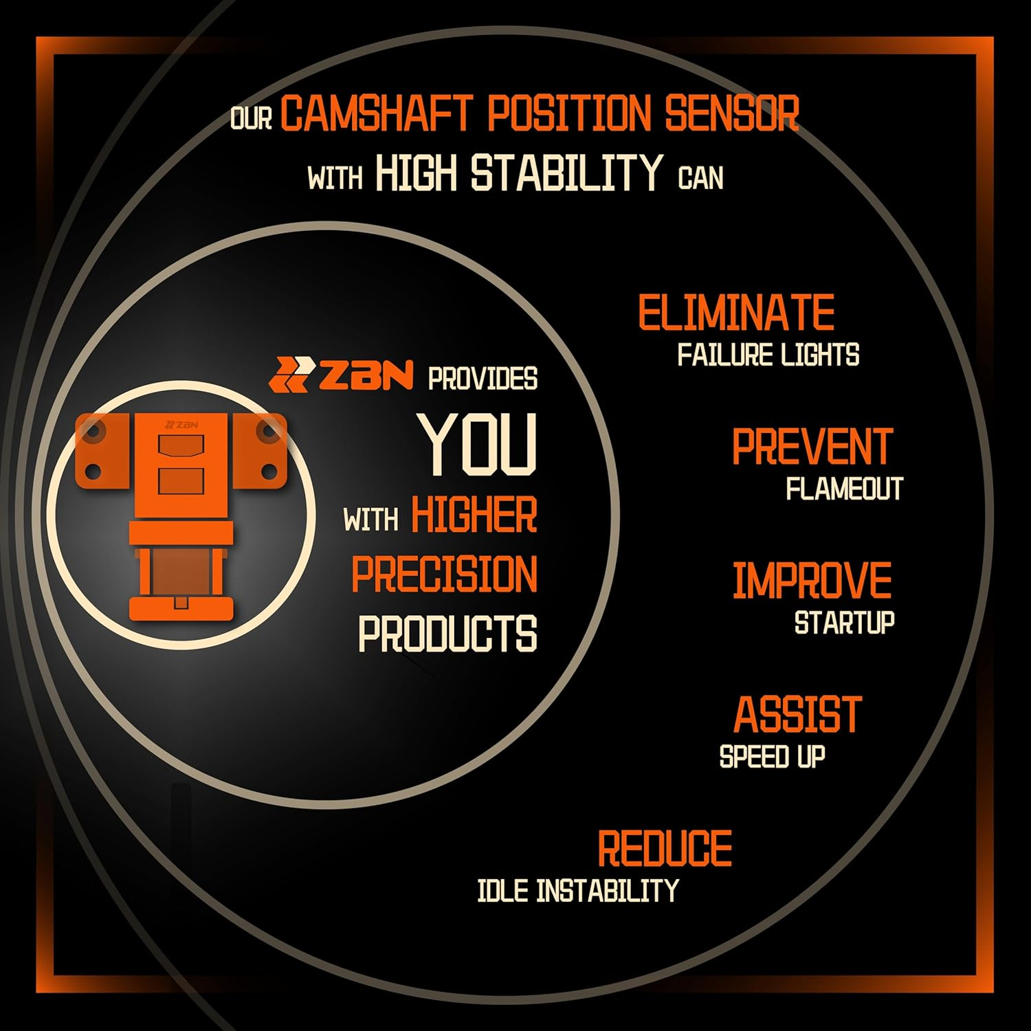 ZBN 55565708 25195555 PC850 Camshaft Position Sensor Fit for Chevy 1.8L Cruze 2010 2011 2012 2013 2014 2015,Sonic 2012-2015,1.6L Aveo Aveo5 2009-2011 image number 2
