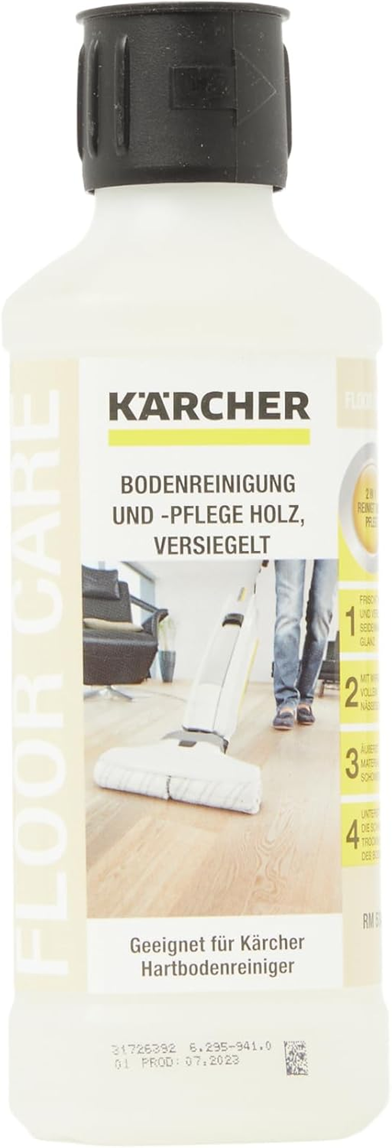 K&auml;rcher 62959410 Sealed Wood Floor Cleaning Detergent for Hard Floor Cleaners image number 1