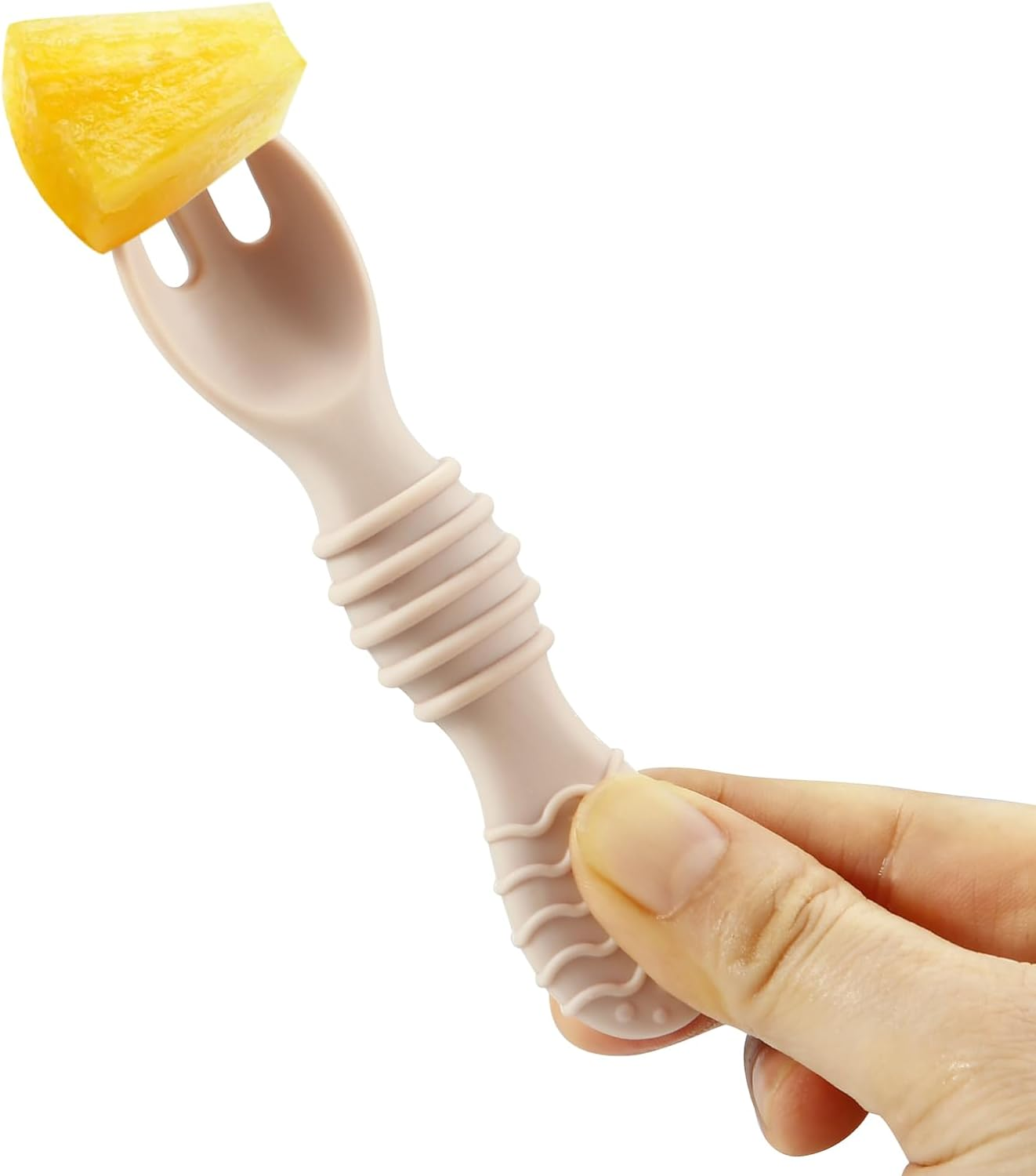 Pandaear 6 Pack Silicone Baby Spoons & Forks | Baby Feeding Set Self Feeding Utensils, Toddler Infant Feeding Spoon Forks BPA Free First Stage image number 2