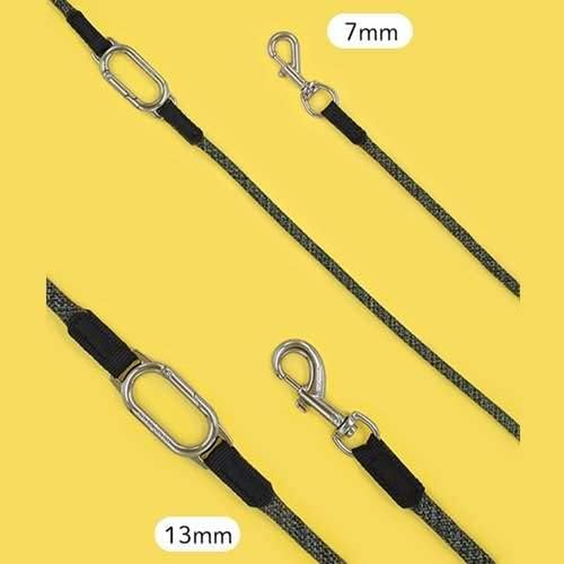 High Five Dogs (High 5 Dogs) Carabiner with Multi-Function Lead [CLIC Leash (Click Read)] Orange 140Cm &times; 13Mm image number 1