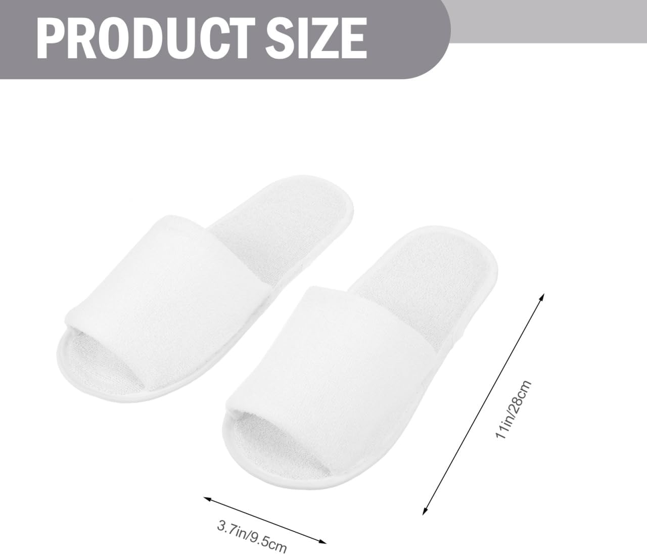 LIFKOME 2 Pairs Folding Travel Slippers - Portable Non-Slip Lightweight Soft Bottom Indoor Slippers Home Hotel Supplies for Men and Women image number 4