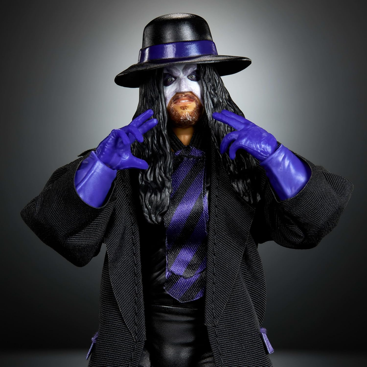 Mattel WWE Legends Ultimate Edition Action Figure & Accessories Set, Undertaker 6-Inch Collectible with Swappable Heads & Hands