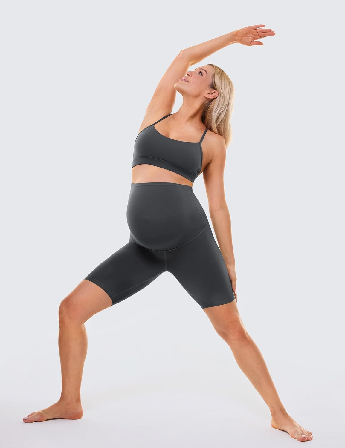 BAYDI Clouduxi Maternity Leggings Short - 15 Cm Maternity Trousers Women'S Pregnancy Shorts Yoga Pregnancy Leggings image number 5