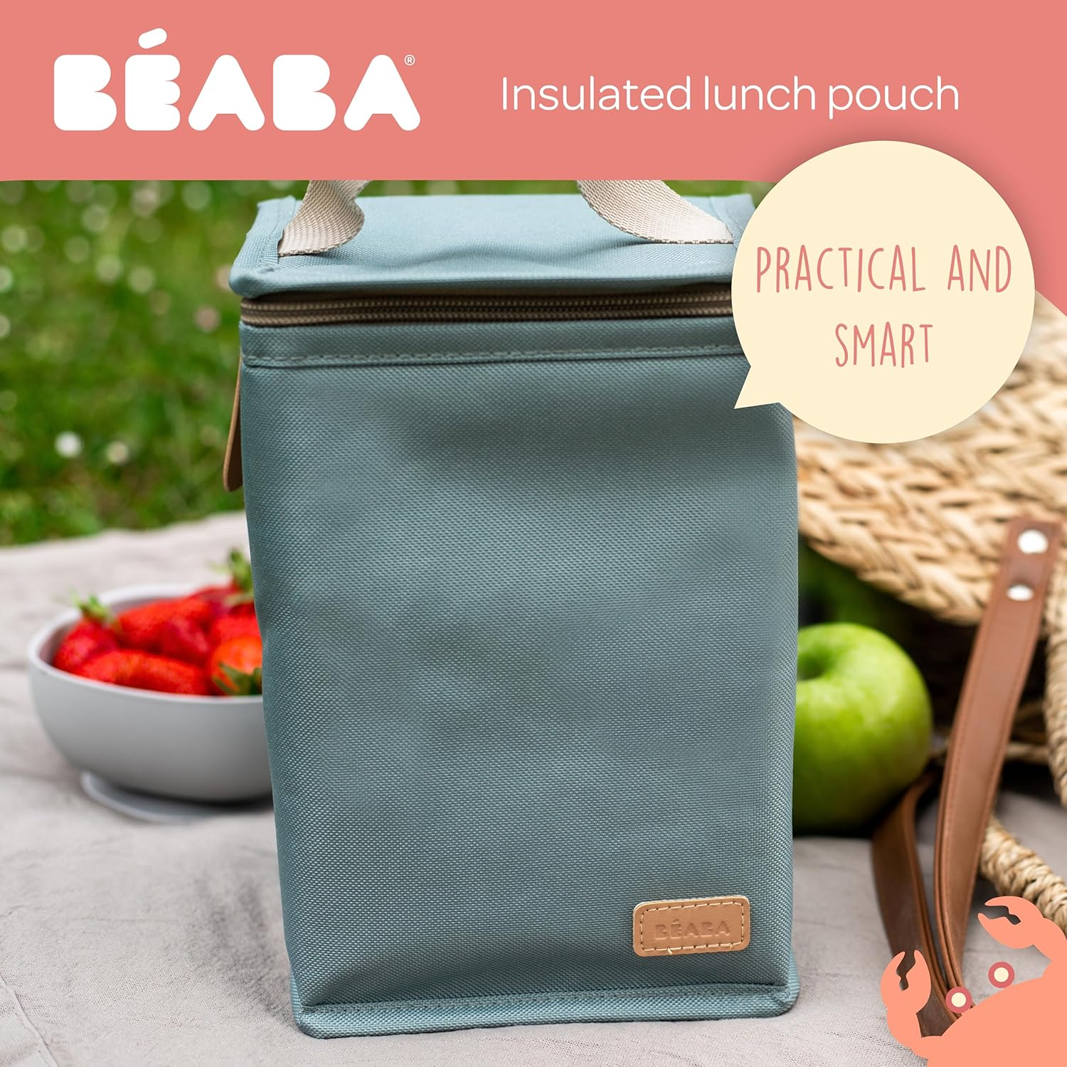 B&Eacute;ABA - Insulated Bag for Baby Meals - Spacious - Tiny Dots image number 5