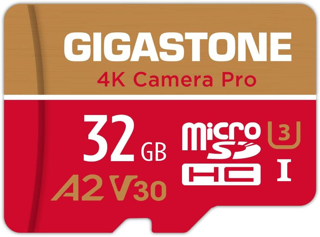 [5-Yrs Free Data Recovery] Gigastone 128GB 5-Pack Micro SD Card, 4K Video Recording for Gopro, Action Camera, DJI, Drone, R/W up to 100/50 Mb/S Microsdxc Memory Card UHS-I U3 A2 V30, with Adapter