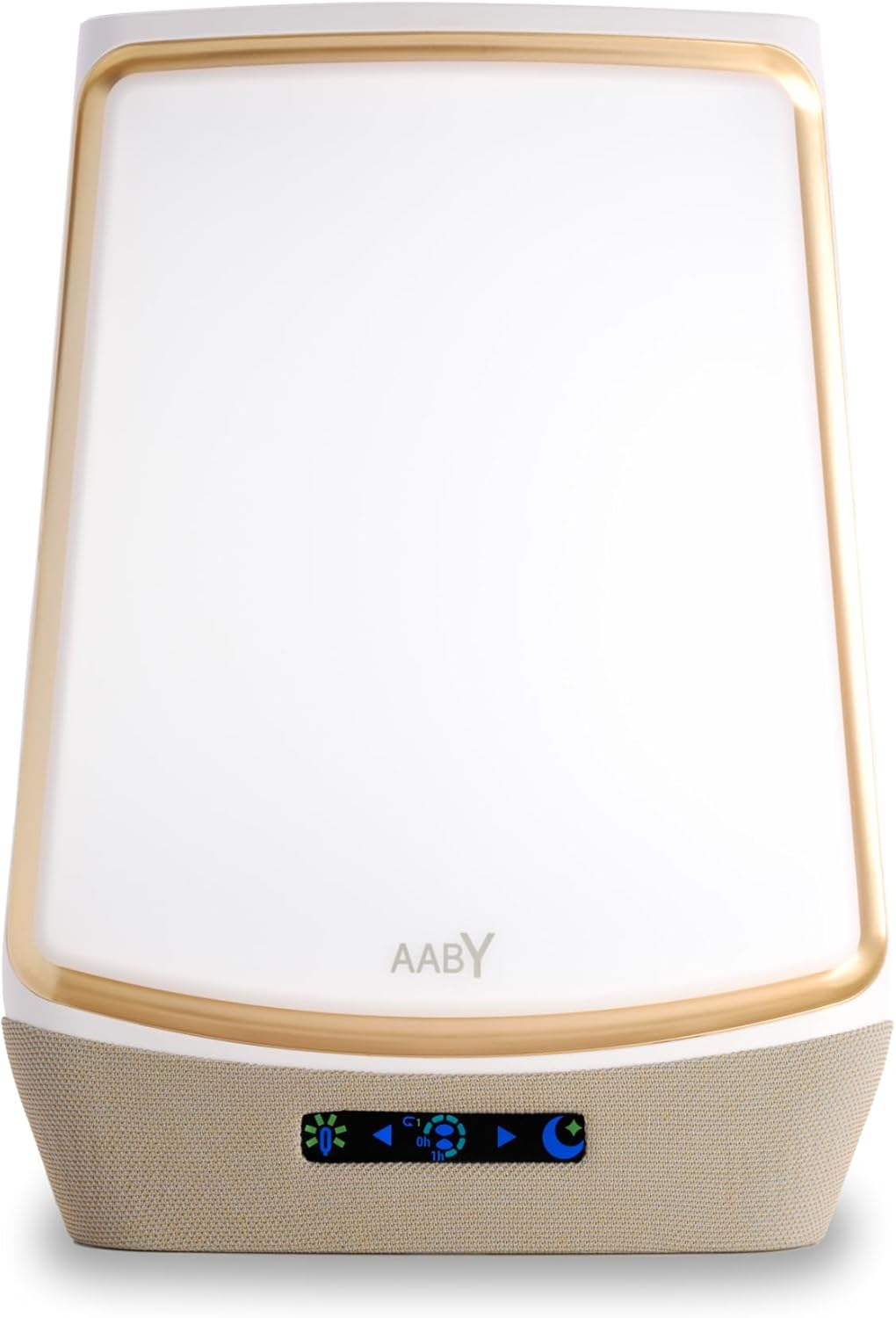 AABY WL23 Magic Therapy Light 10000LUX White Bright LED UV Free LCD Touch Screen Red Sleep Aid Built-In Music Bluetooth Color Frame Mood Brightener Gold image number 2