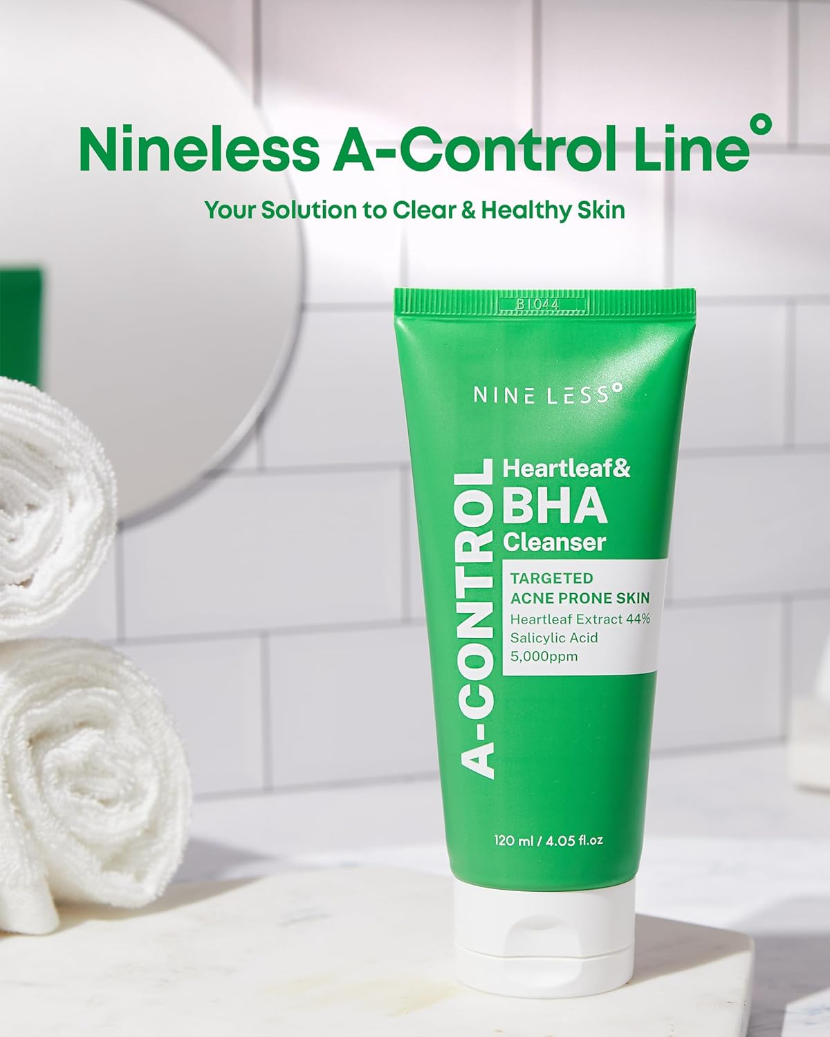 Nineless - A-Control Heartleaf BHA Clearpore Cleanser - 120 Ml/Skin Care /120 image number 5