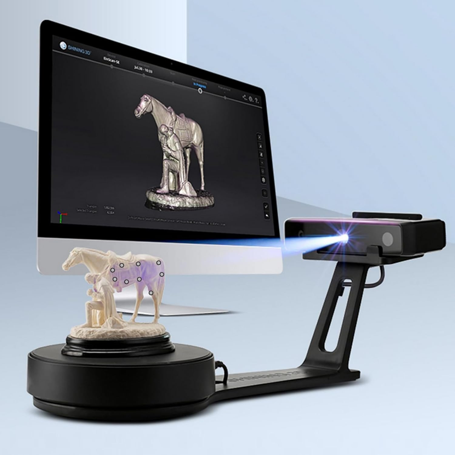 Operitacx 3000Pcs 3D Scanning Spray, 6.0 Mm 3D Scanning Marker for 3D Printer, Accurate Tracking Dots, Reference Point Markers, Diffuse Reflection for Precise Optical Tracking 3D Scanning image number 1