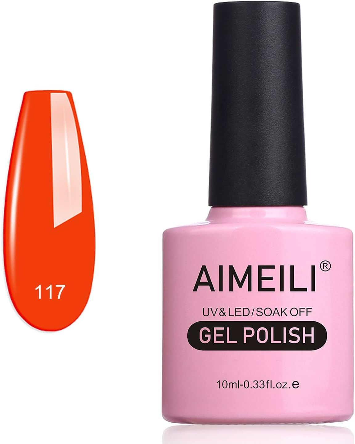 AIMEILI Soak off UV LED Gel Nail Polish - Burgundy Plum Dark Purple (028) 10Ml