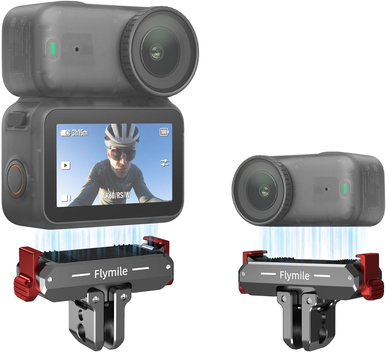 BRDRC Quick Release Mount for DJI Nano, Aluminum Alloy Magnetic Expansion Adapter with Go Pro & 1/4 Inch Screw Adapter for DJI Osmo Nano Accessories image number 3