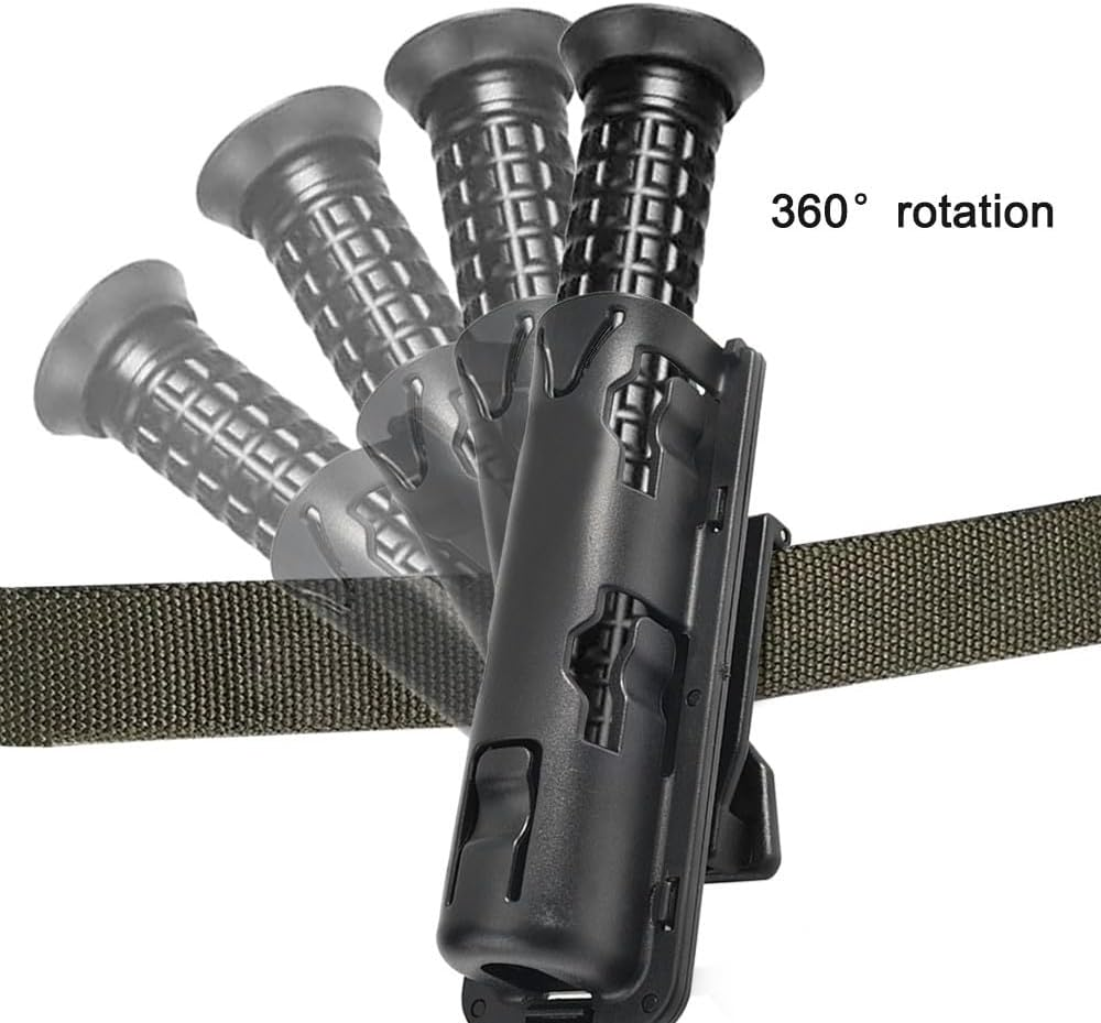 Baton Holder, Adjustable Baton Pouch 360&deg; Rotationtactical Quick Dial Stick Pouch with Clip for Telescopic Batons image number 5