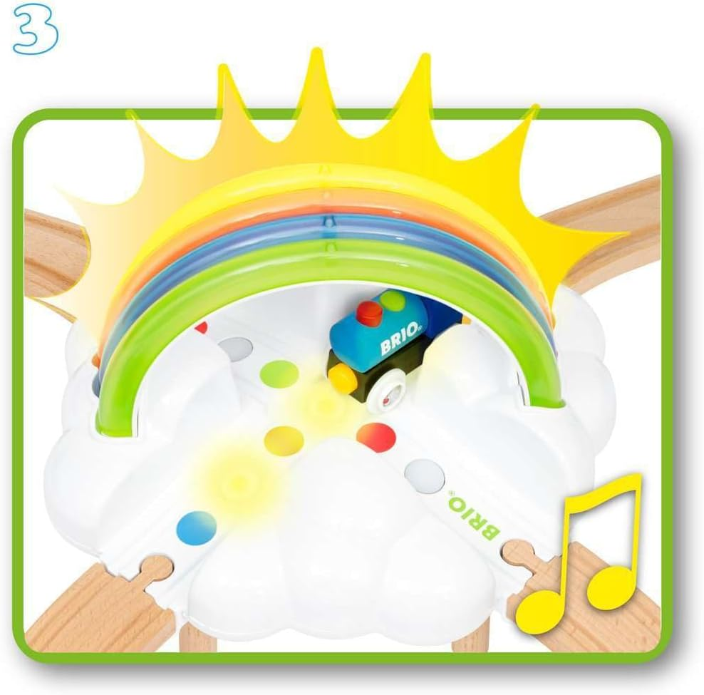 BRIO My First Rwy Light up Rainbow Set 11 Pieces image number 1