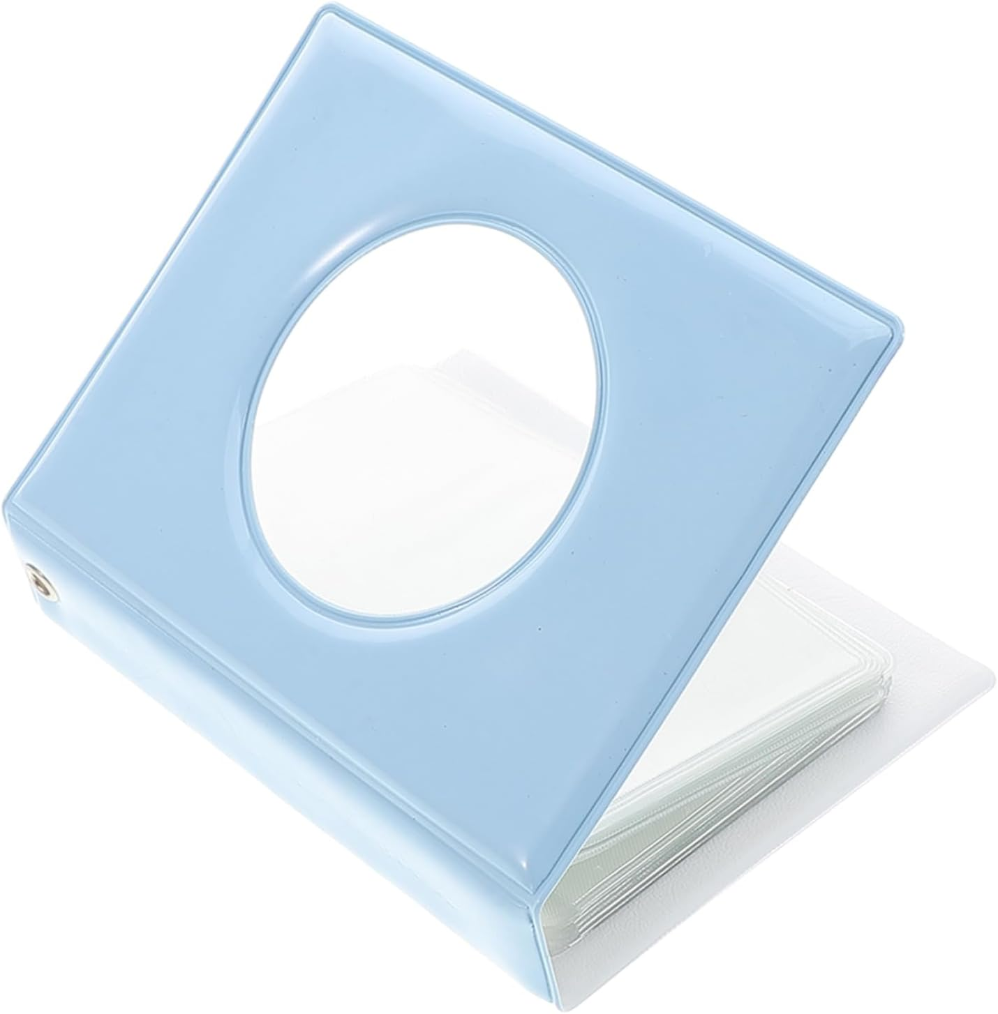 Mini Photocard Album Pockets Hollow Design for Growth Memories and Fan Collections Photo Storage Book image number 2